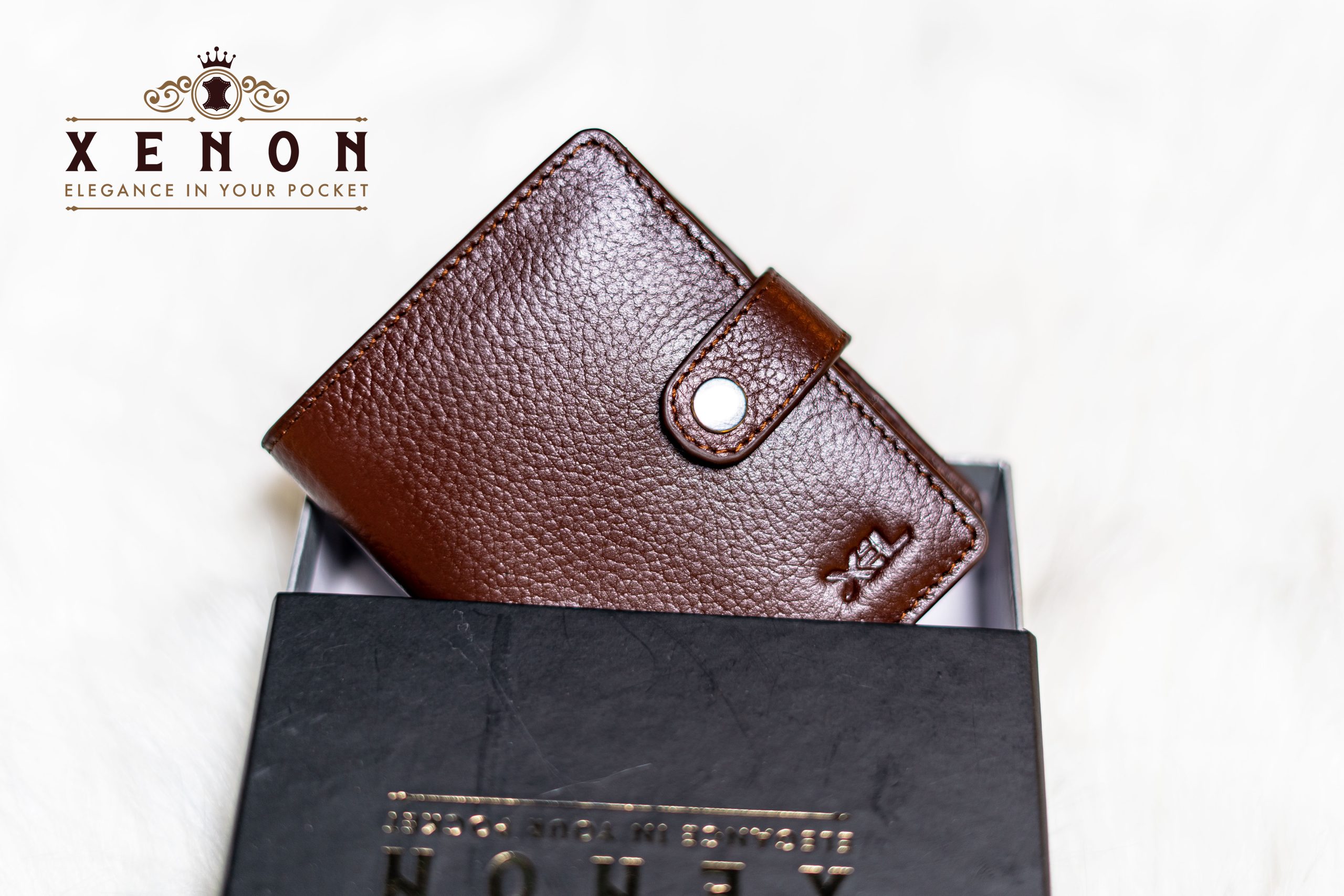 xenon origin prime – long leather wallet for men