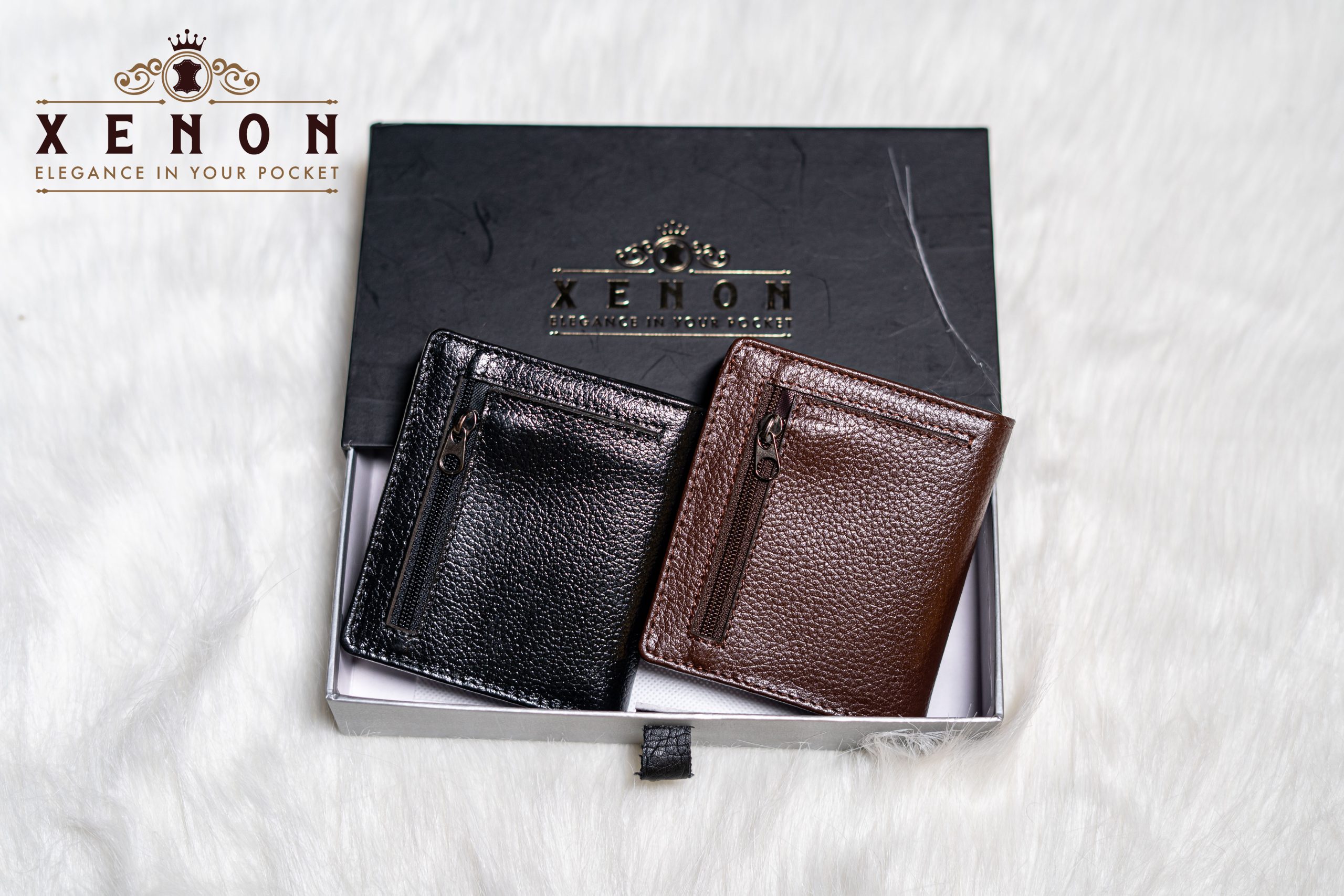 xenon air fold full grain leather magnetic wallet