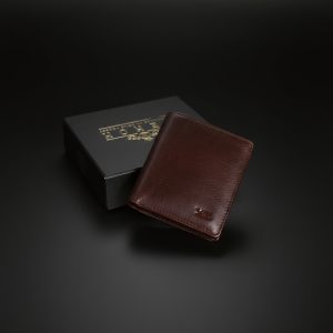 Xenon Air Fold Full- Bifold Wallet for Men - Dark Brown Outside Zipper