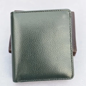Xenon Air Fold Full- Bifold Wallet for Men - Hunter Green Inside Zipper